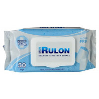 Влажная туалетная бумага Mon Rulon, пластиковый клапан, 50 шт