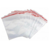 Гриппер (пакет ziplock) Пвд 25х35 см, красна полоса, 35 мкм, 100 шт/уп