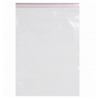 Гриппер (пакет ziplock) Пвд 18х25 см, красная полоса, 35 мкм, 100 шт/уп