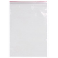 Гриппер (пакет ziplock) Пвд 20х25 см, красная полоса, 35 мкм, 100 шт/уп