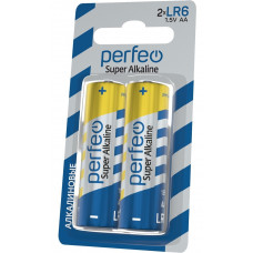 Батарейки алкалиновые Perfeo (Перфео) mini Super Alkaline, АА, LR6/2BL, 2 шт