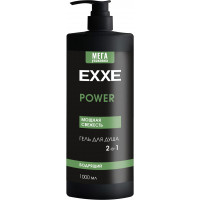 Гель для душа 2 в 1 EXXE men POWER Бодрящий, 1000 мл