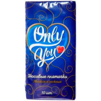 Платочки Носовые Only You 3-х сл. 10 л. (10 штук в упак.)