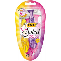 Станок для бритья одноразовый BIC (Бик) Miss Soleil Colour, 4 шт