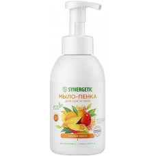 Мыло-пенка для рук и тела Synergetic (Синергетик) Сочное манго, дозатор, 500 мл