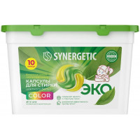 Капсулы для стирки Synergetic (Синергетик) COLOR, 10 шт 12 г