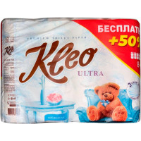 Туалетн. бумага Мягкий знак Kleo+ 8+4-рул. 3-х слойная Ultra