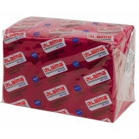 Салфетки бумажные 24х24 см, "Big Pack", бордовые, 100% целлюлоза, LAIMA, 400 шт