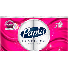 Туалетн. бумага Papia Platinum  5-сл (8 шт)