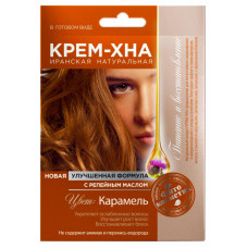 Крем-Хна в готовом виде "Карамель" с репейным маслом, 50 мл