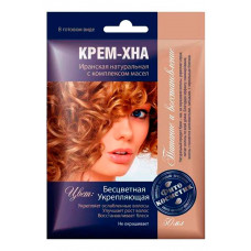 Крем-Хна в готовом виде "Бесцветная" укрепляющая с комплексом масел, 50 мл