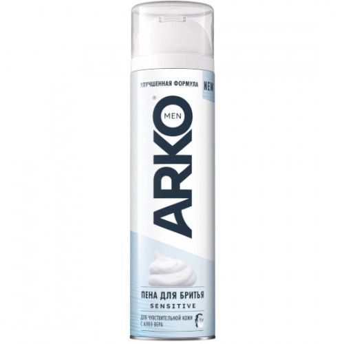 Пена для бритья Arko (Арко) Sensitive, 200 мл Пена для бритья Arko (Арко) Sensitive, 200 мл