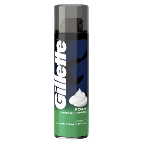 Пена для бритья Gillette Menthol Ментол (Джилет), 200 мл Пена для бритья Gillette Menthol Ментол (Джилет), 200 мл