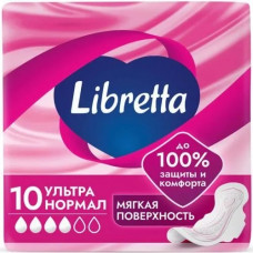 Прокладки Libresse (Либресс) Natural Care Ultra Normal, 4 капли, 10 шт