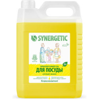 Средство для мытья посуды Synergetic (Синергетик) Сочный лимон, 5 л