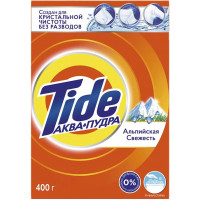 Стиральный порошок для ручной стирки Tide (Тайд) Аквапудра «Альпийская свежесть», 400 г