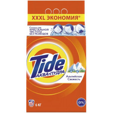 Стиральный порошок автомат Tide (Тайд) Аквапудра «Альпийская свежесть», 6 кг