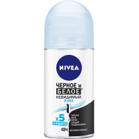 Антиперспирант шариковый женский Nivea Pure Невидимый Черное и белое, 50 мл Антиперспирант шариковый женский Nivea Pure Невидимый Черное и белое, 50 мл