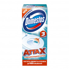 Стикер для очищения унитаза Domestos (Доместос) Аttах Морская свежесть