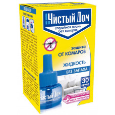 Жидкость от комаров Чистый дом Без запаха, 30 ночей