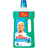 Моющая жидкость для полов и стен Mr. Proper (Мистер Пропер) Горный ручей и прохлада, 1 л Моющая жидкость для полов и стен Mr. Proper (Мистер Пропер) Горный ручей и прохлада, 1 л