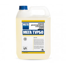 Средство для прочистки труб и устранения засоров Мега Турбо, 5 л