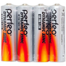 Батарейки Perfeo (Перфео) Dynamic Zinc, AA, R6/4SH, в упаковке 4 шт