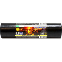 Мешки для мусора ПВД MirPack (МирПак) Силачи, цвет чёрный, 240 л, 40 мкм, 110х150 см, 10 шт
