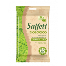 Влажные салфетки универсальные Salfeti (Салфети) Eco Biologico, 20 шт