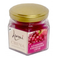 Свеча ароматическая Lumi Смузи клубника-клюква, банка 120 г