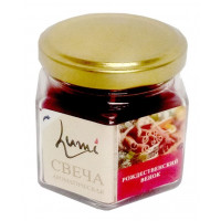 Свеча ароматическая Lumi Рождественский венок, банка 120 г