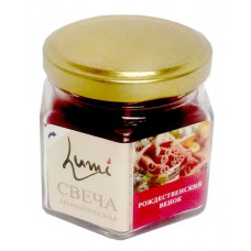 Свеча ароматическая Lumi Рождественский венок, банка 120 г Свеча ароматическая Lumi Рождественский венок, банка 120 г