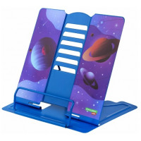 Подставка для книг и учебников BRAUBERG (Брауберг) Kids «Оuter space» регулируемый угол наклона, металл