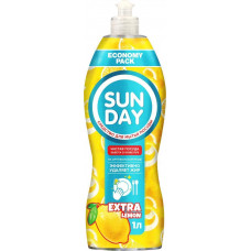 Средство для мытья посуды парфюмированное Sunday (Сандей) Лимон, 1 л