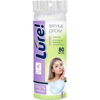 Ватные диски LURE, 80 шт
