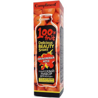 Подарочный набор Delicious Beauty shake Апельсиновый фреш (мочалка+гель для душа 250 мл)